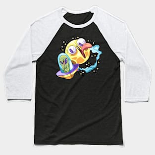 Crazy Space Funny Alien Baseball T-Shirt